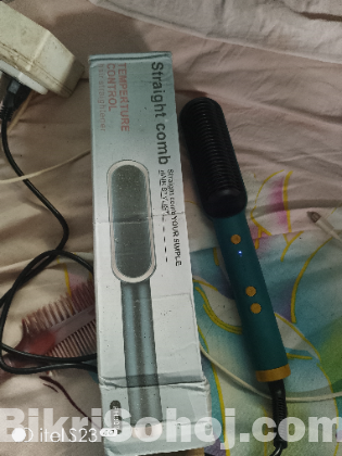 Hair straightener comb